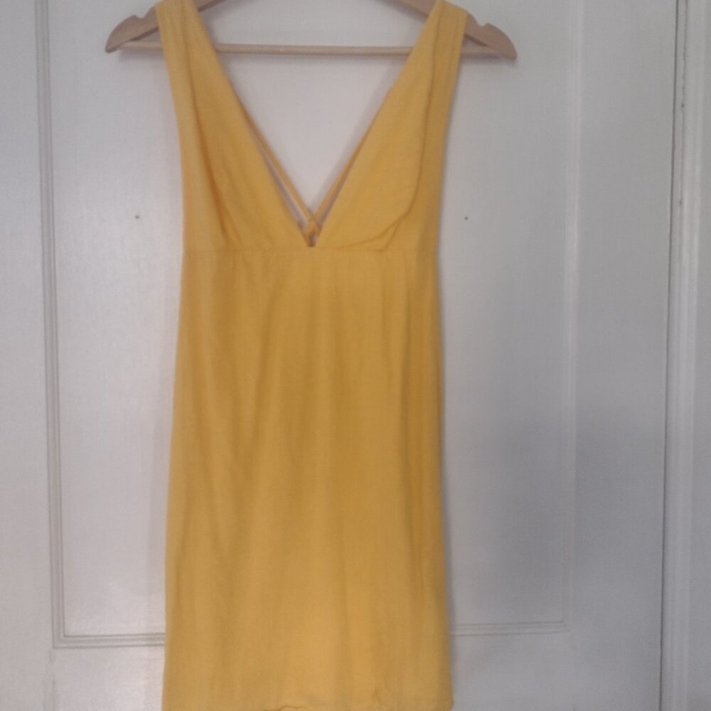 Urban Outfitters Breezy Plunging Linen Mini Dress - Picture 4 of 4